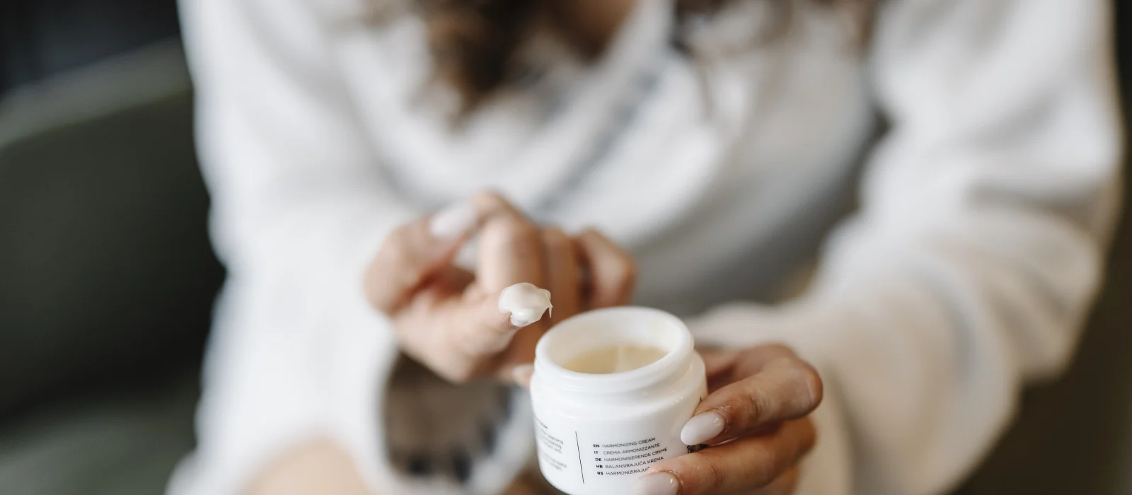Skincare application, representative editorial image